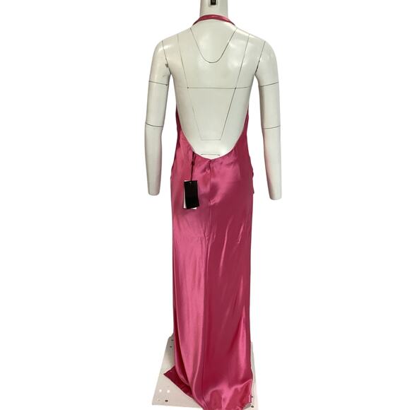 Retrofete Satin Candy Pink Valeria Gown Size M NWT - Picture 3 of 4